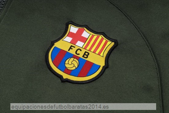 Nuevo Conjunto Completo Chaqueta Con Capucha Barcelona 23/24 Verde Marino Baratas